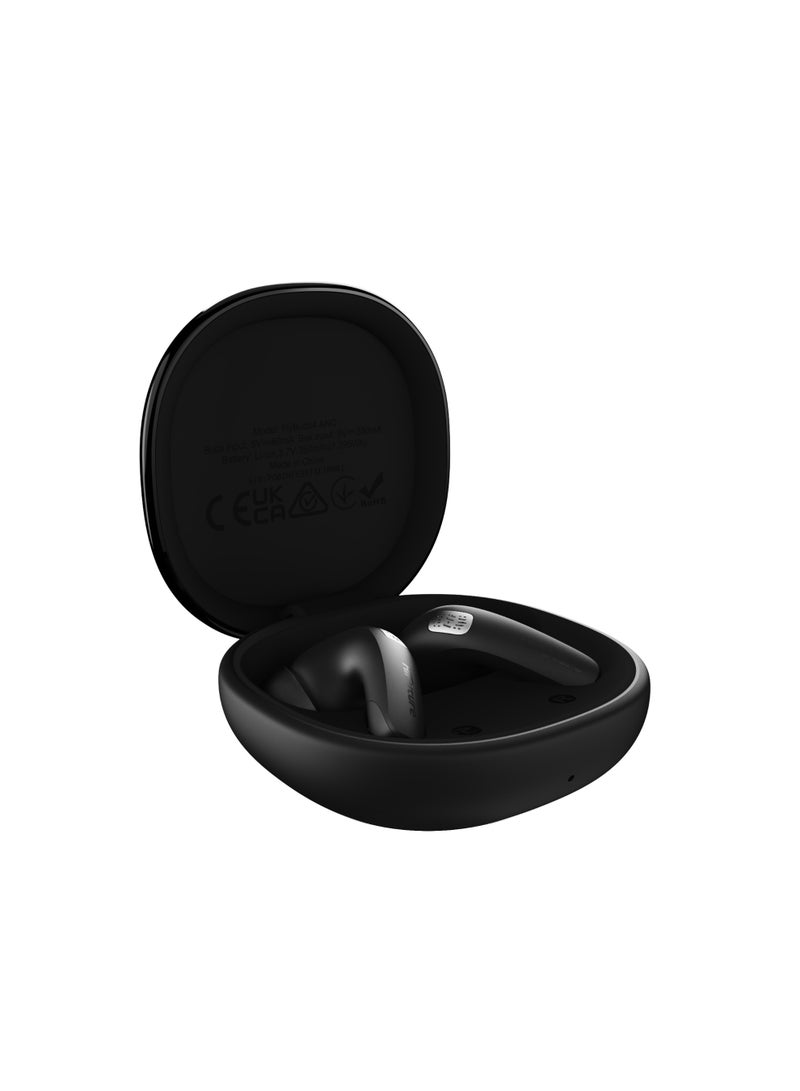 هاي فيوتشر سماعات FlyBuds4 ANC سوداء - Image 1